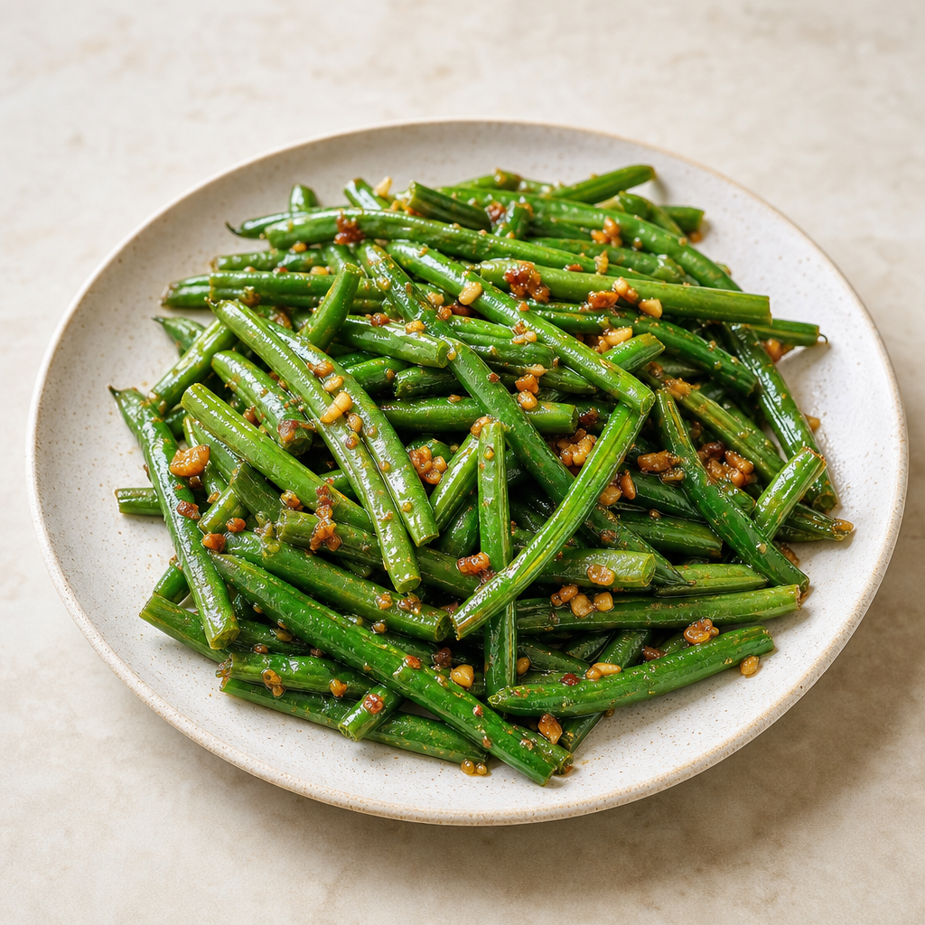 Garlic Green Bean Stir Fry