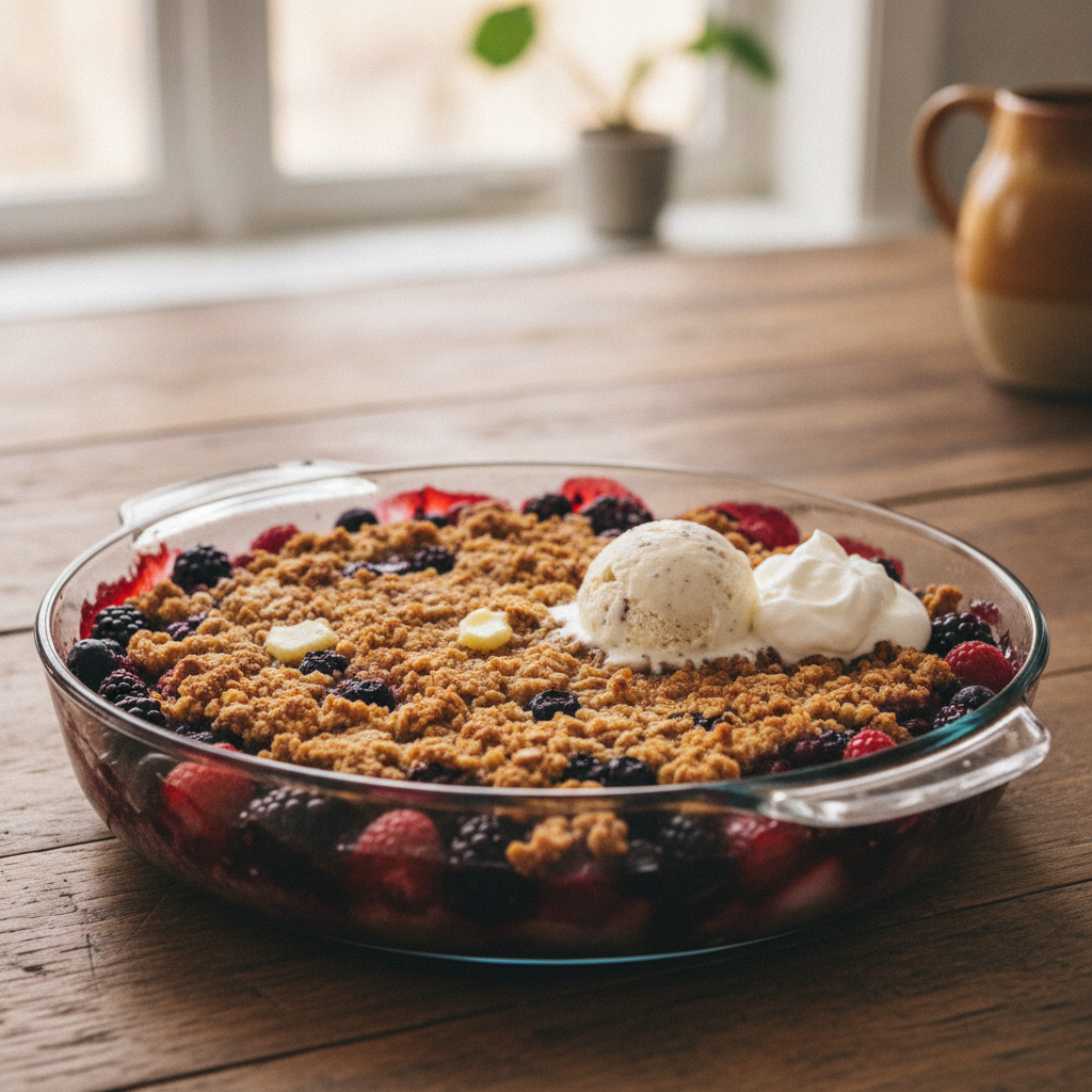 Gluten-Free Berry Crisp with Oats