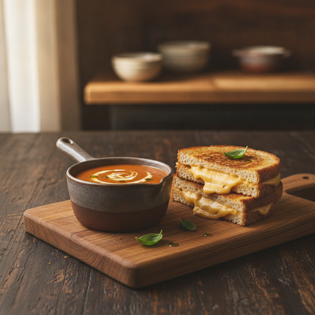 Grilled Cheese and Tomato Soup