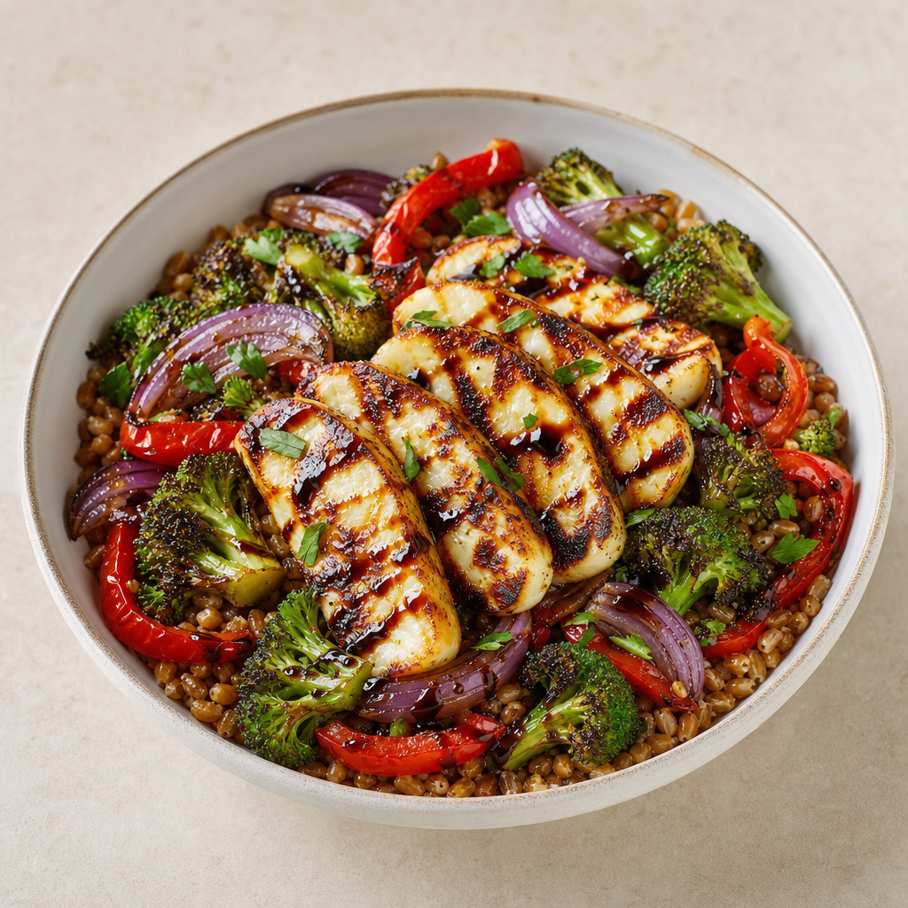 Halloumi Grain Bowls