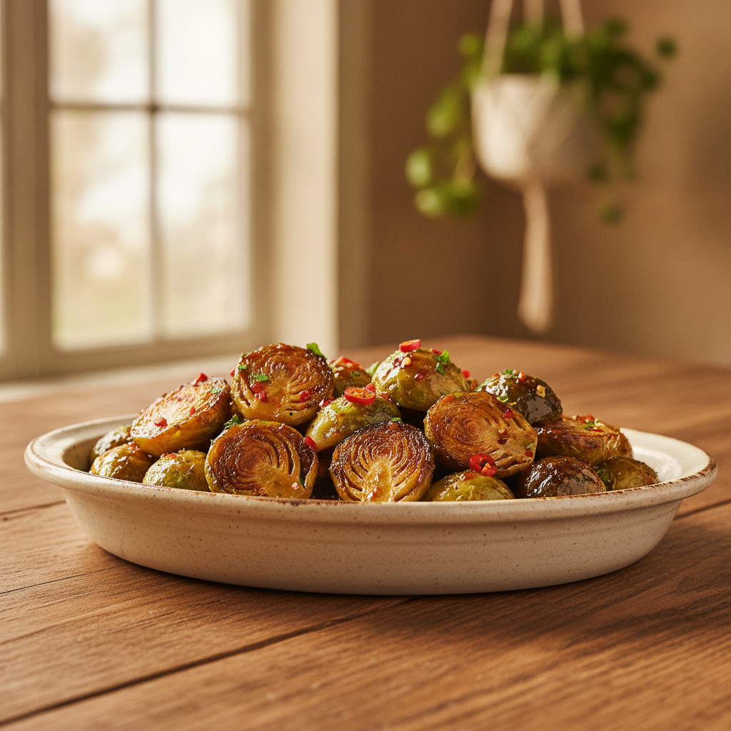Hot Honey Brussels Sprouts