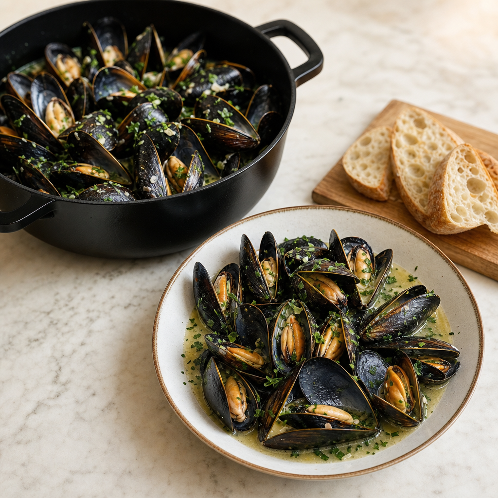 Mussels in White Wine