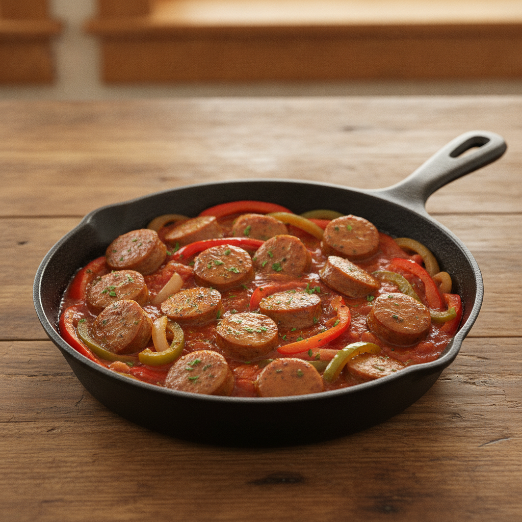 Sausage and Peppers Skillet