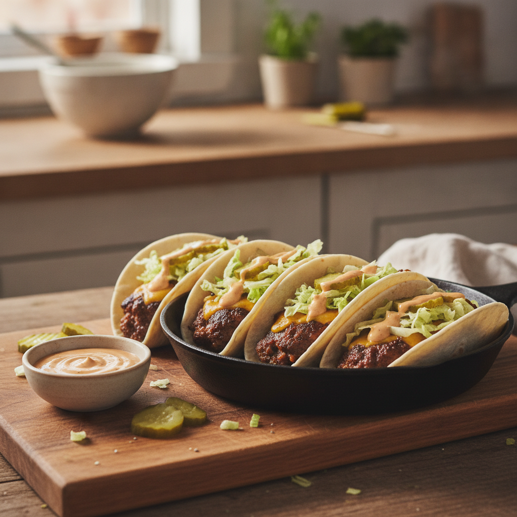 Smash Burger Tacos