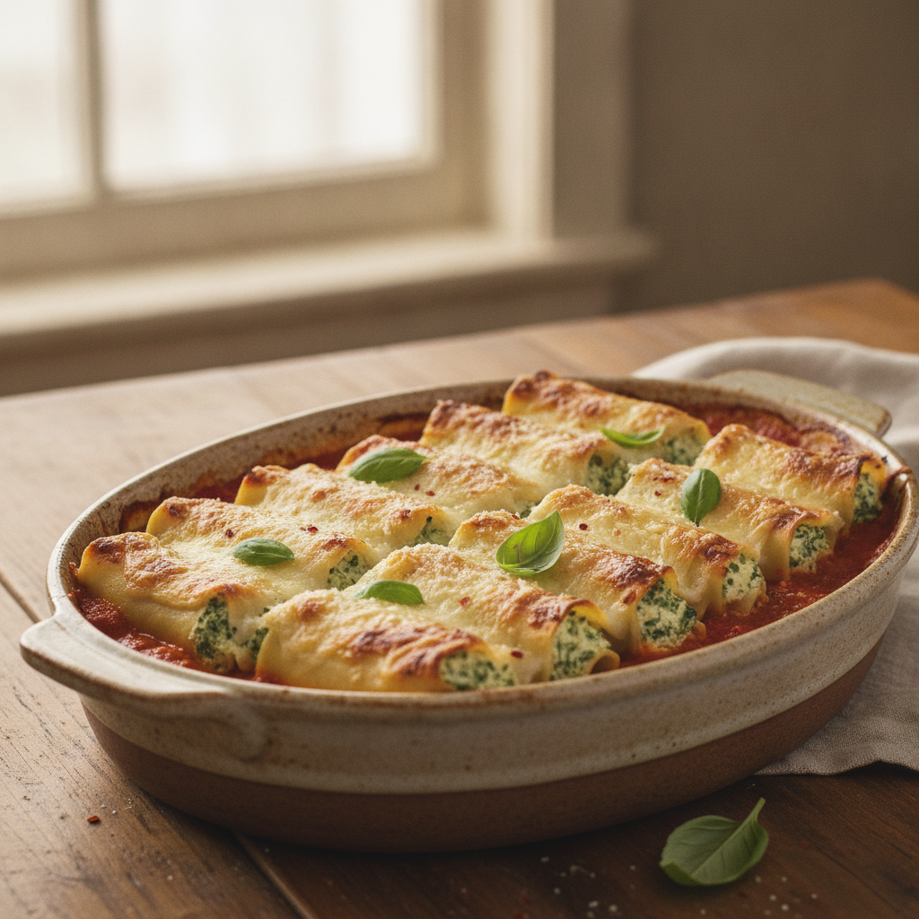 Spinach Lasagna Rolls